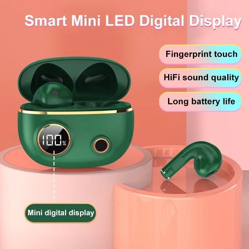 rumahajaib1 - Earphone Bluetooth 5.4 TWS Wireless dengan Tampilan LED TWS HIFI Stereo Super Bass Ant
