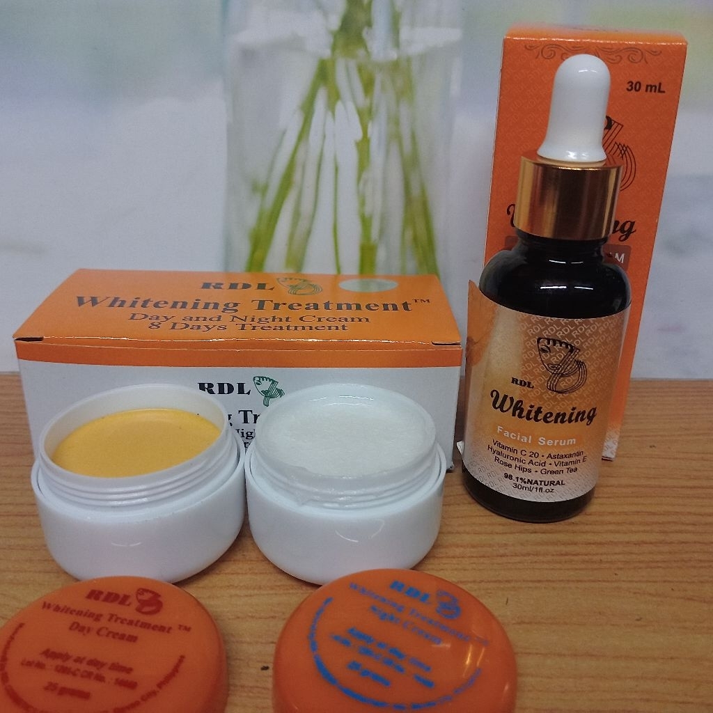 paketnya rdl cream siang malam +SERUM glowing