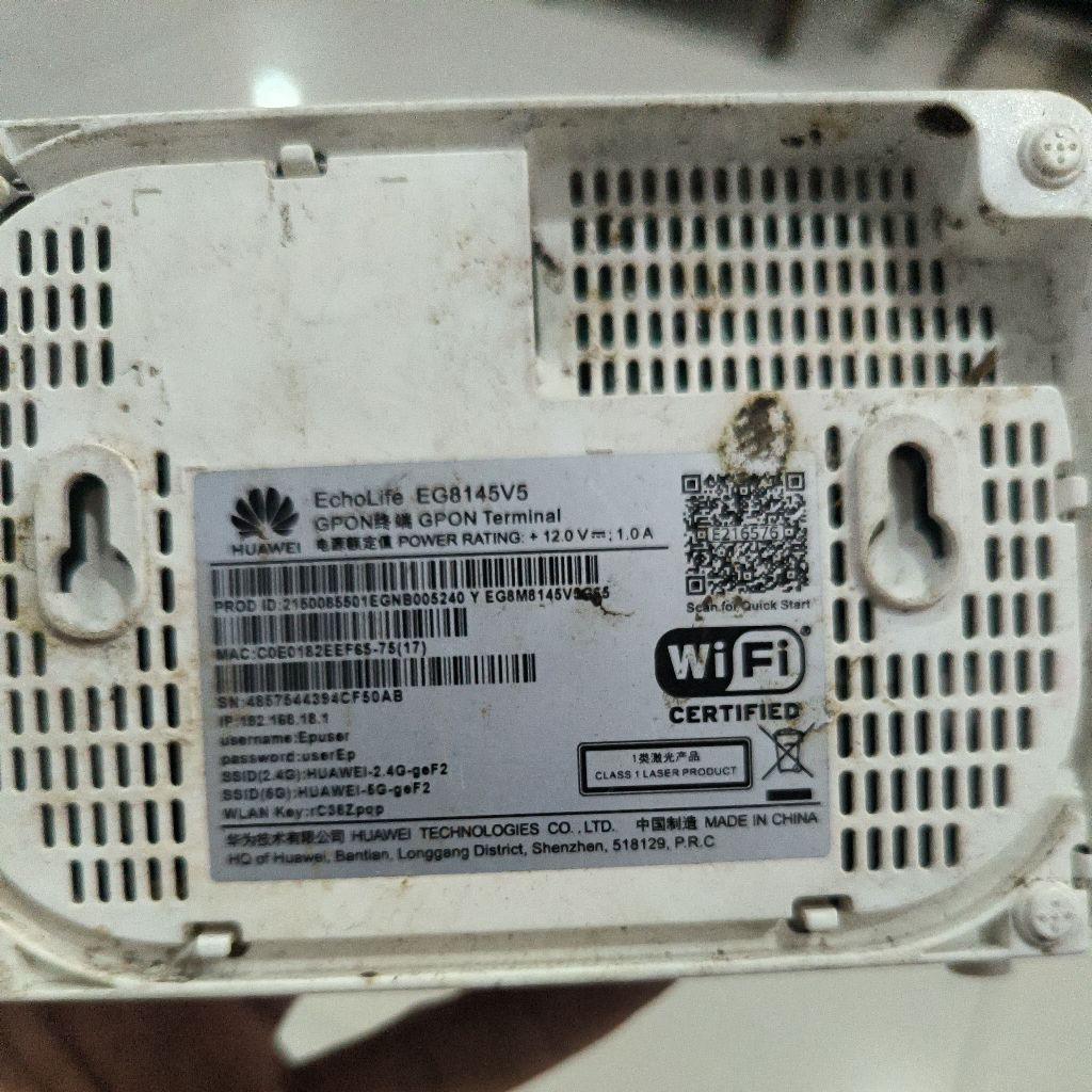 ONT HUAWEI EG8141V5