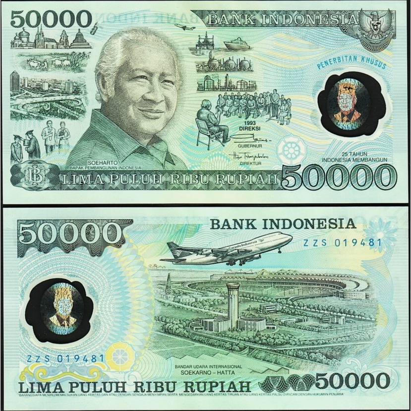 Indonesia 50000 Rupiah UNC-Original-Gress __polymer__