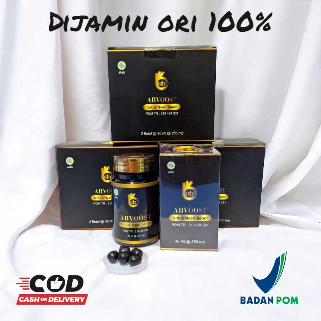 ABVOOST 1 BOTOL ISI 40 PIL HITAM AJAIB ORIGINAL