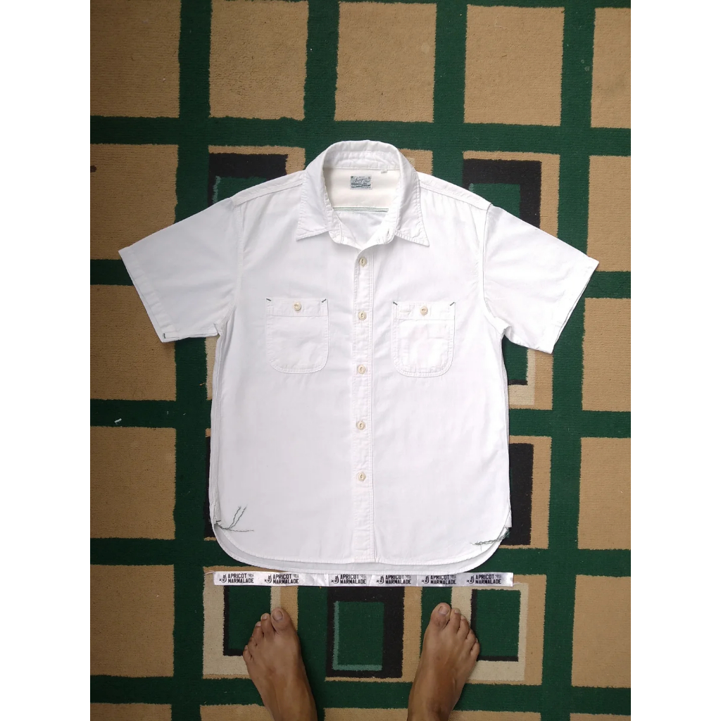 Burgus Plus Chambray Shirt White HBP-300 CHS