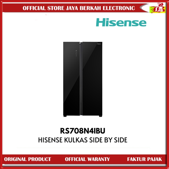 Kulkas Hisense Side by Side RS708N4IBN Kulkas Side By Side Hisense Inverter RS70 Lemari Es Side by S