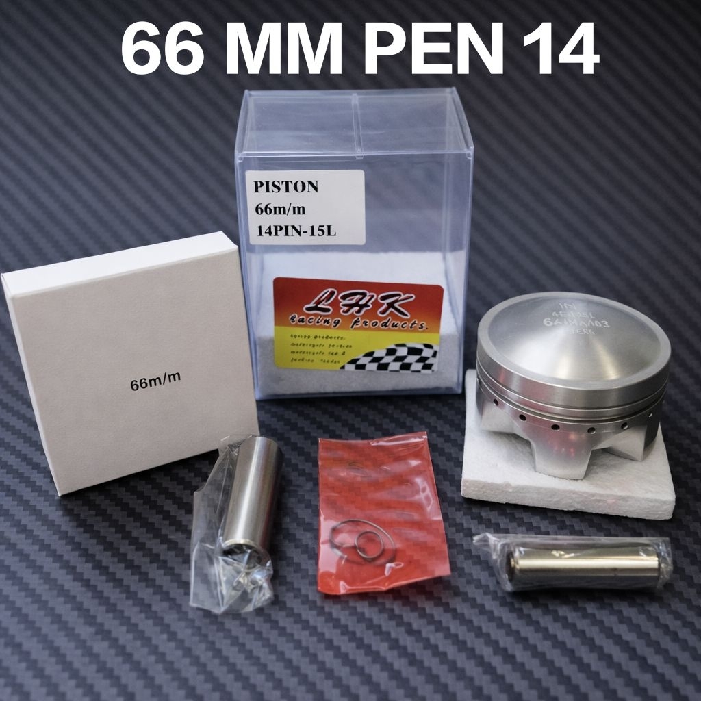 Piston LHK Seher Kit Set Pen 14 Pin 14 Ukuran 66 MM PEN 14