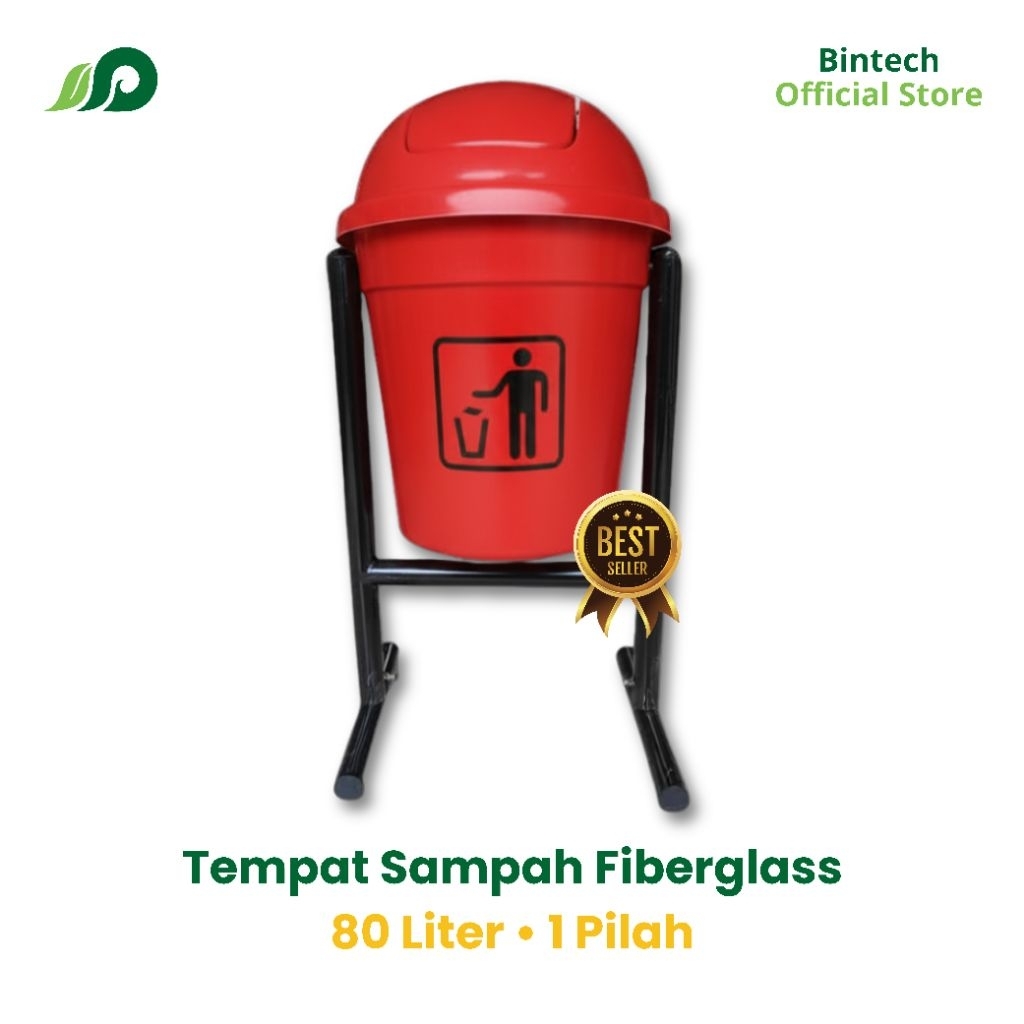 Tempat sampah besar 30 L/ 50 L/ 80 L,tempat sampah outdoor,tempat sampah 1 pilah