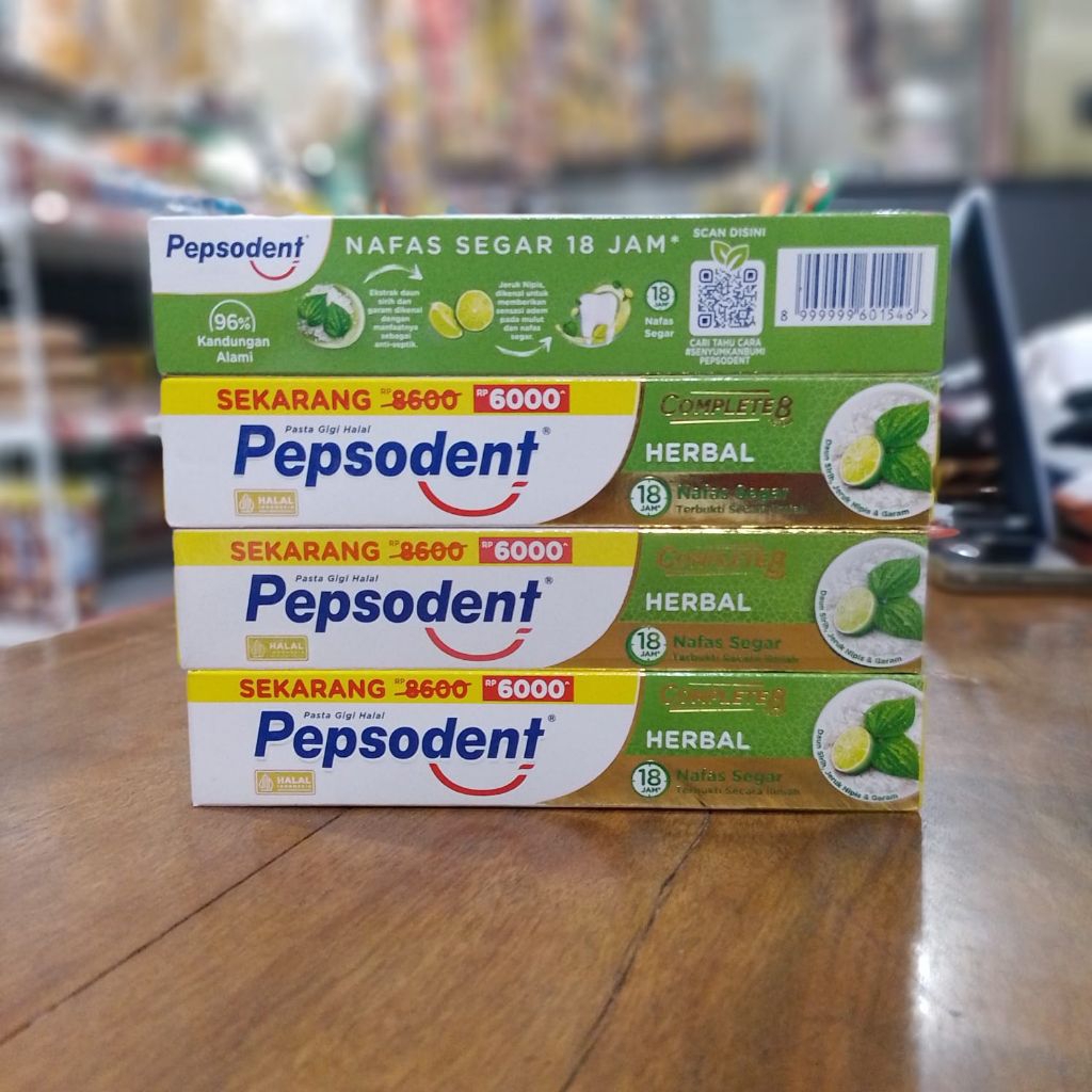 Pepsodent Complete 8 Herbal 65gr