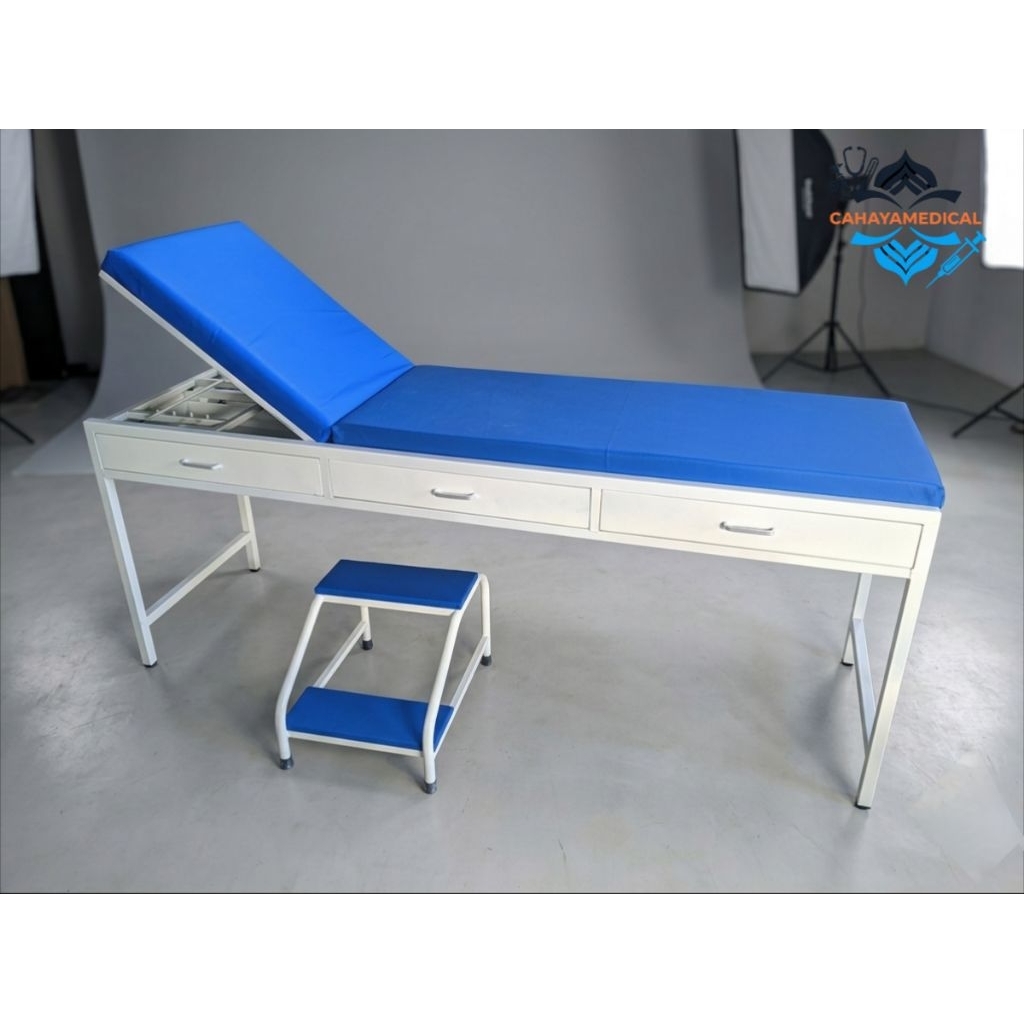 Bed periksa pasien / bed periksa laci / meja periksa pasien / bed pasien