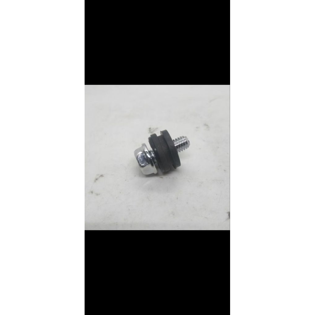 1 set karet bos baut crom set cover tameng knalpot honda beat,scoopy,spacy,vario,ORI
