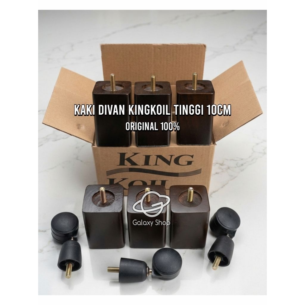 Kaki Divan Ohio King Koil Kotak Original Tinggi 10cm | Divan Spring Bed King Koil | Spring Bed King 