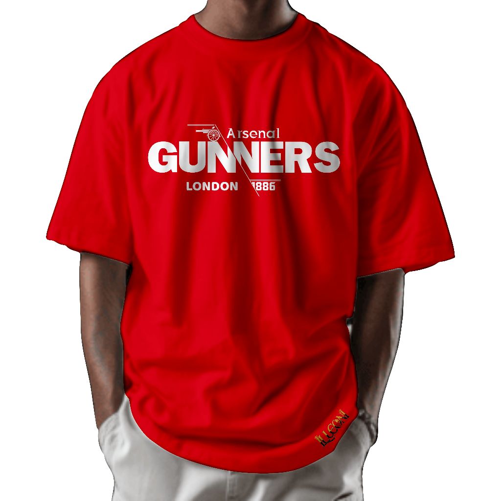 BIG SIZE (S-5XL) Kaos Gunners Arsenal | IArsenal 1886 | Kaos London Arsenal