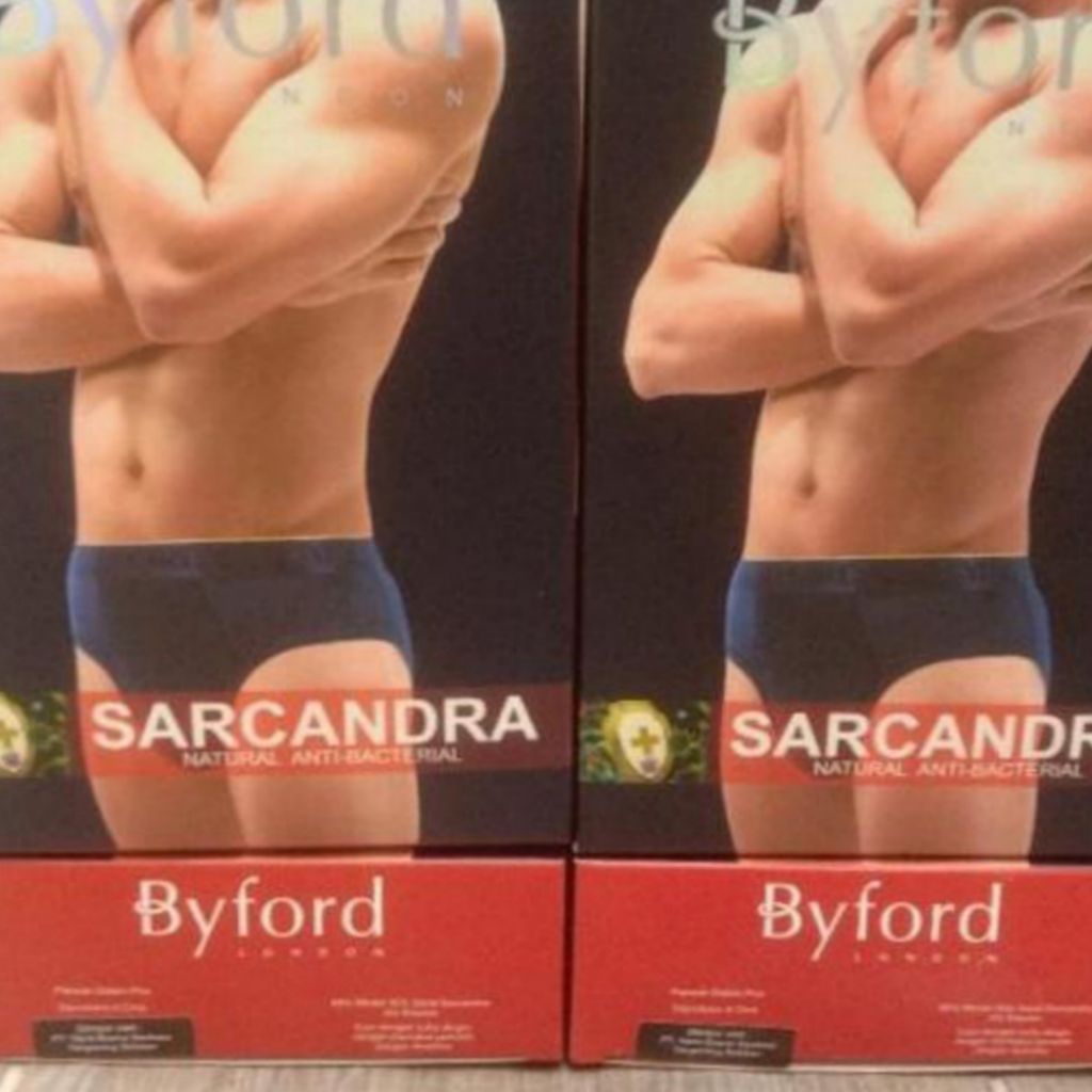 BYFORD PBYB13M2S2 BRIEF ANTIBACTERIAL SARCANDRA BYFORD 2PCS/PACK