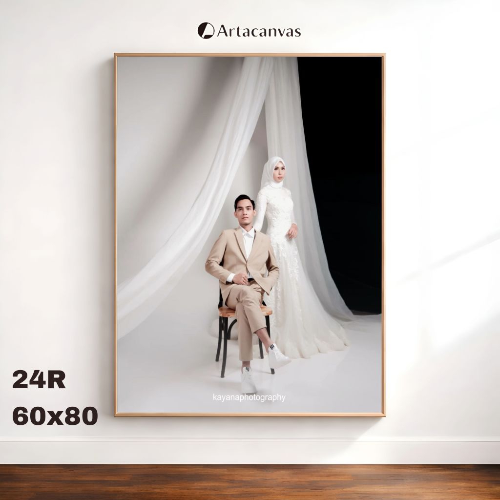 Cetak Foto Kanvas Custom 24R ( 60x80 ) || Cetak Foto Kanvas Frame Minimalis || Cetak Foto || Custom 