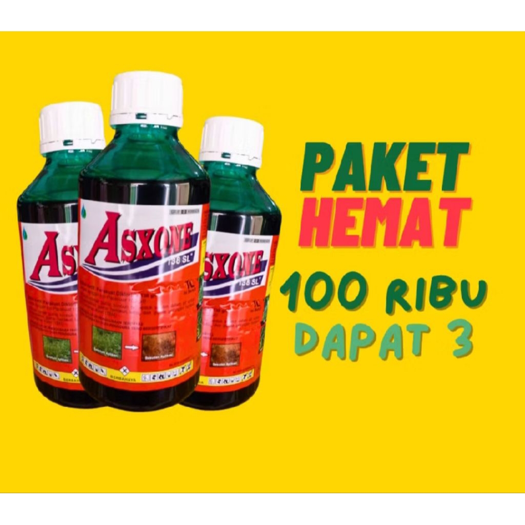 Herbisida Asxone 1Liter paket 3PCS