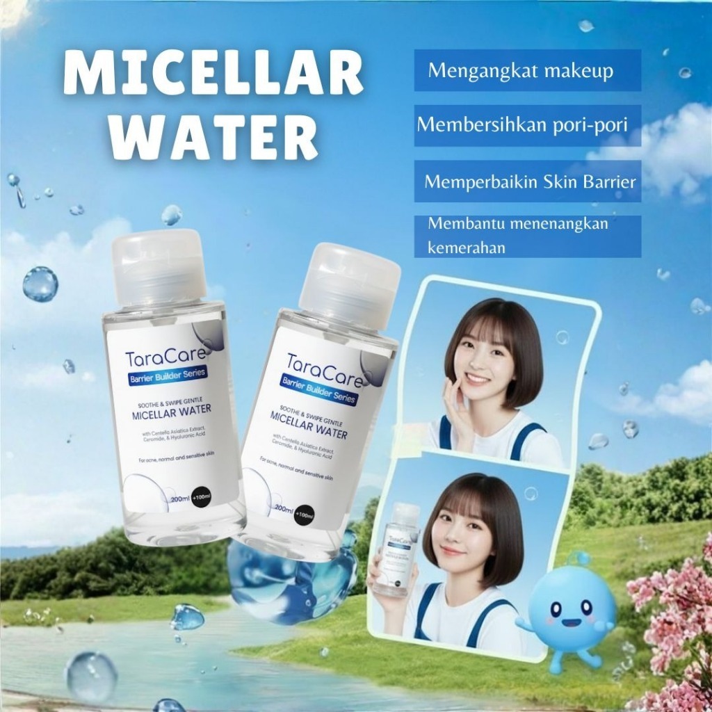 Taracare Micellar Water Makeup Remover Cerah