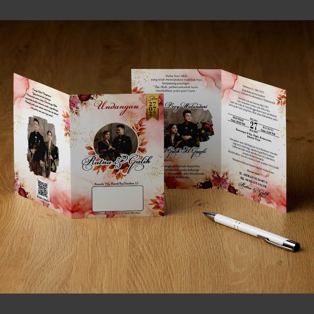 Template Undangan Custom CorelDraw paket 50file