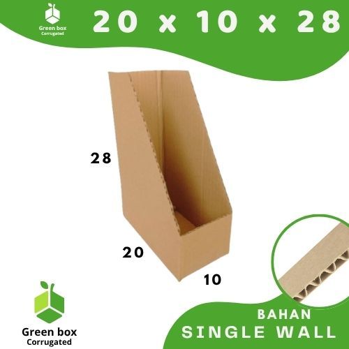 Box Rak Kecil 20x10x28 Box File dus packing kotak kemasan karton File Dokumen Kantor