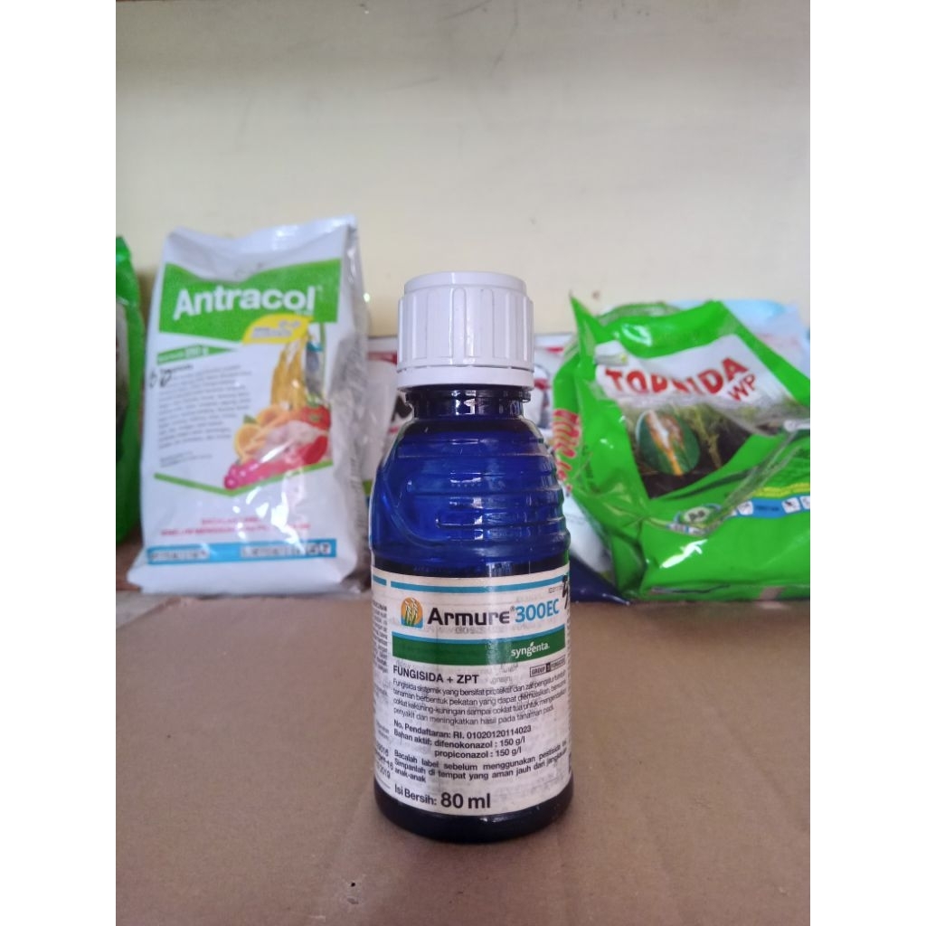 Fungisida Armure 300EC 80ml - Obat Jamur & Booster Padi agar Daun Hijau & Bulir Bening