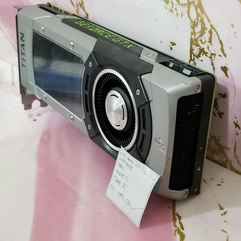 VGA NVIDIA GEFORCE GTX TITAN BLACK  6GB  DDR 5 384 BIT DIRECTX 12  PORT 1×DP 1× HDMI 2× DVI  14 PIN 
