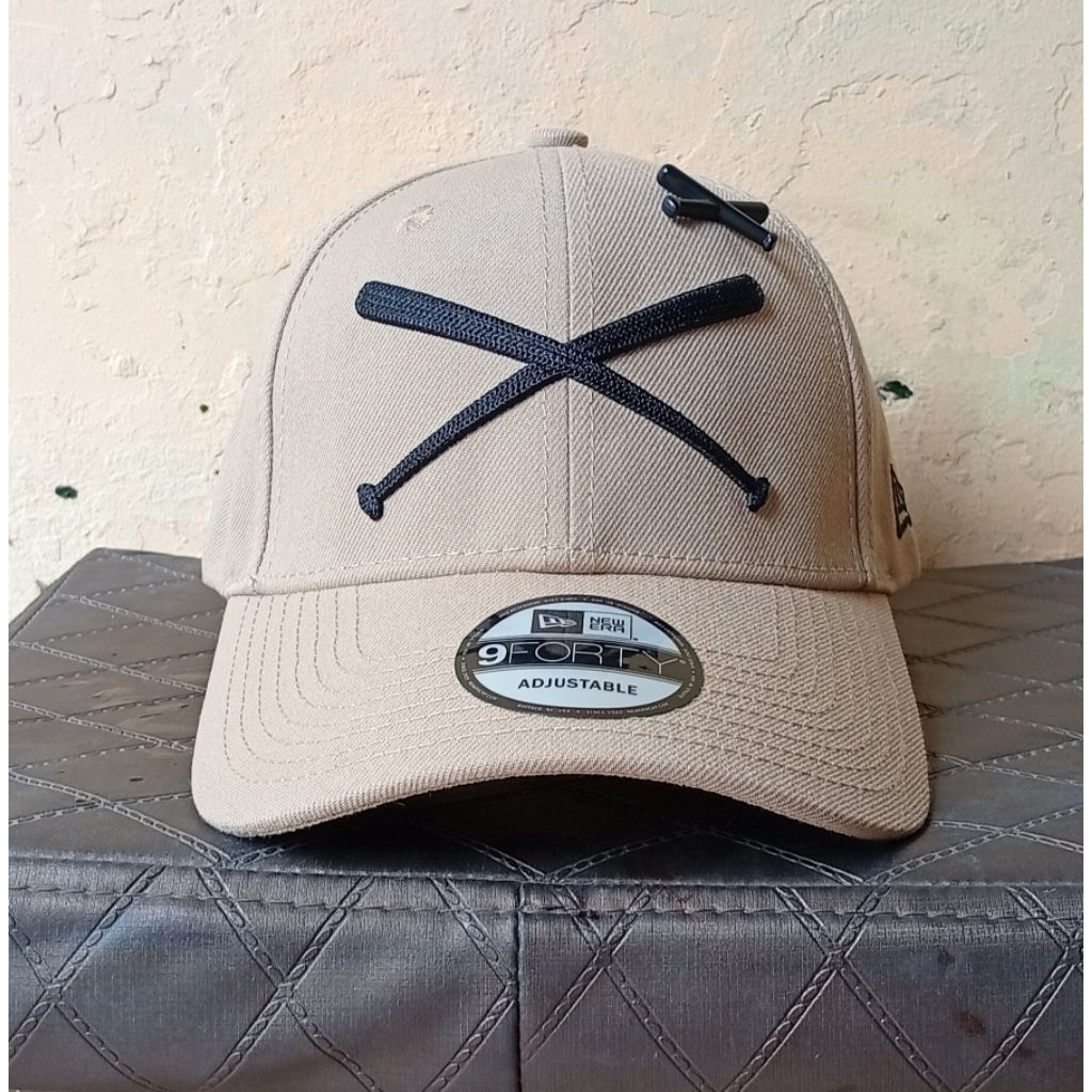 NEW ERA x JUSTFITTEDS CROSSESDBATS CAPS KHAKI