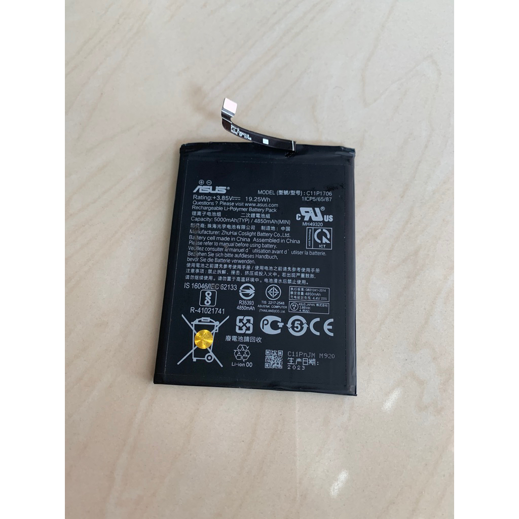 batre baterai battery asus zenfone max pro m2 - bekas pakai