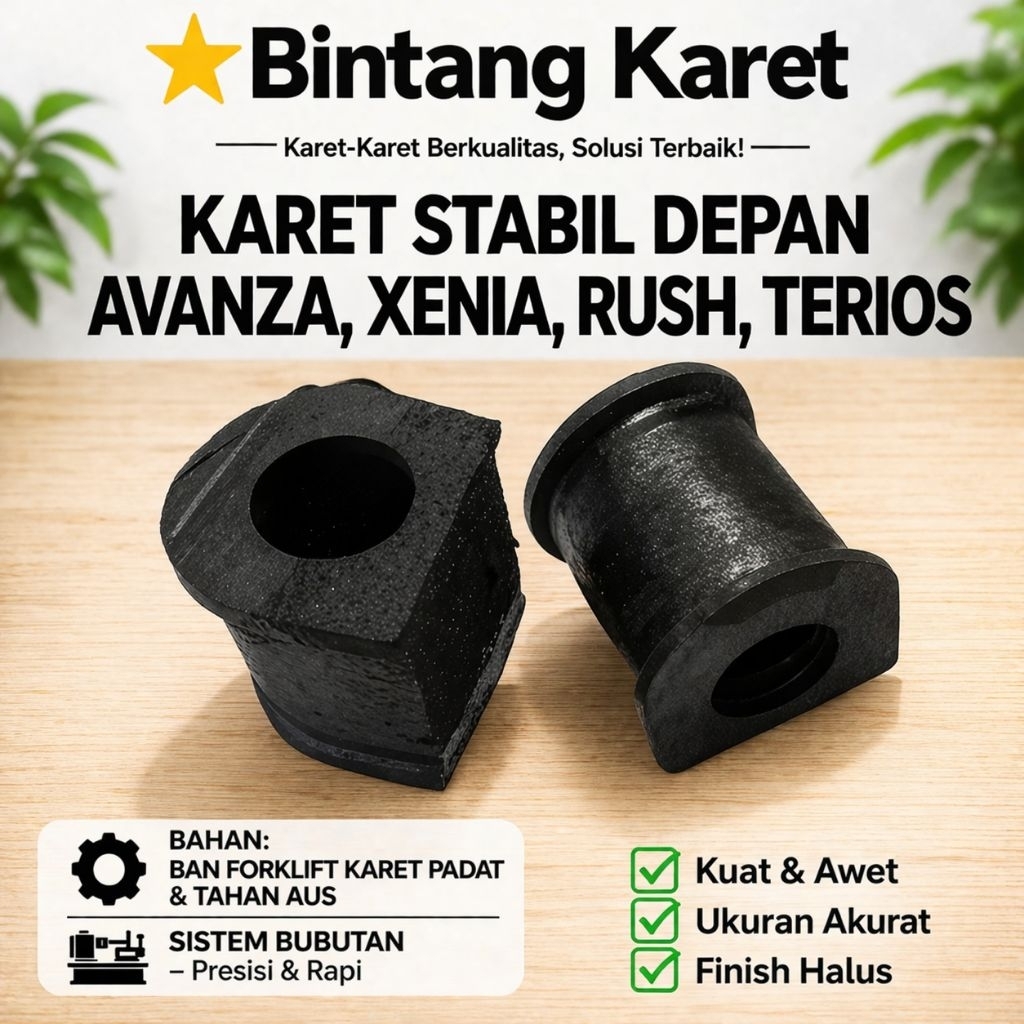 Karet Stabil Depan Avanza Xenia Rush Terios | Karet Stabilizer Depan | Karet Kaki-Kaki Mobil Kuat & 