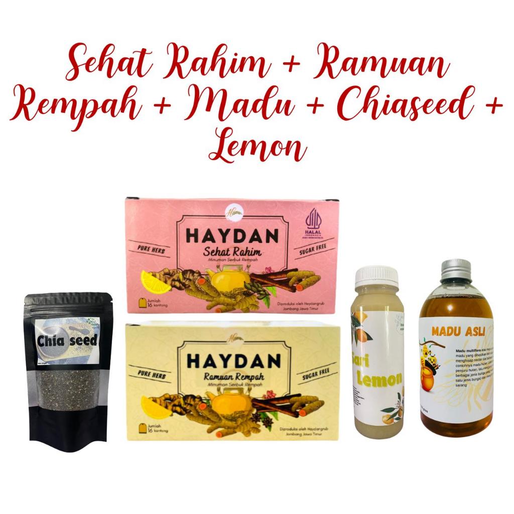 Paket Haydan.healty haydan official  isi 1 box Ramuan Rempah + 1 box SR Haydan