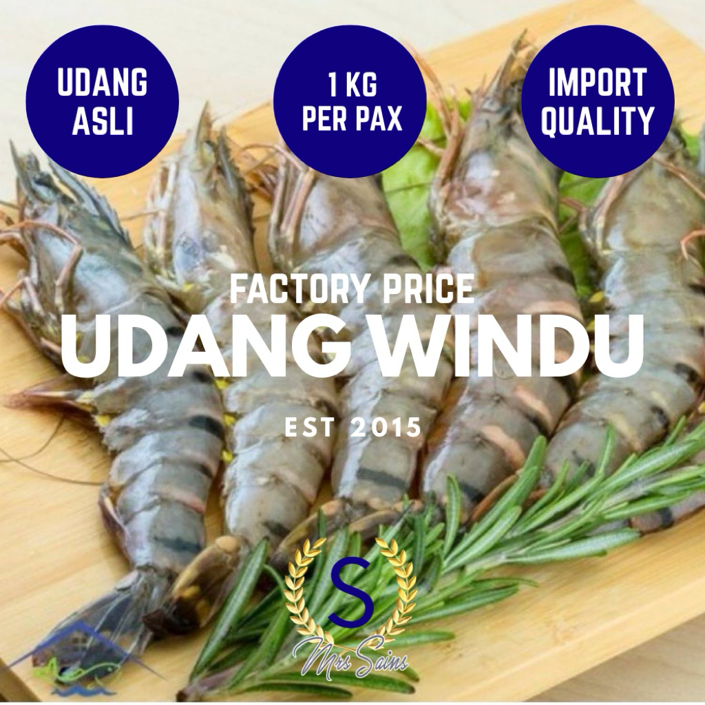 Udang fresh vanamei size 30 SHRIMP lumayan besar montok gendut