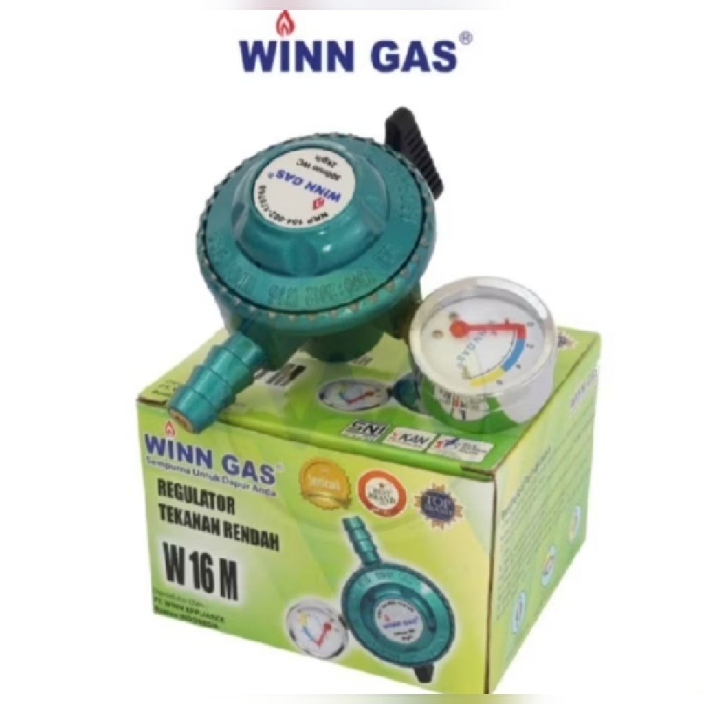 Regulator gas WINN W16M Meter Regulator tekanan rendah original WINN gas