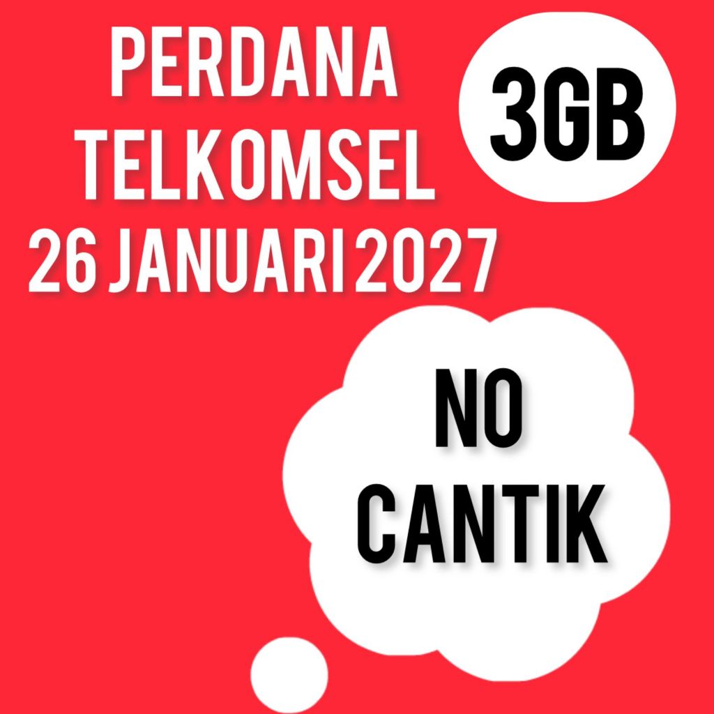 Perdana Telkomsel 3GB 11 DIGIT NO CANTIK