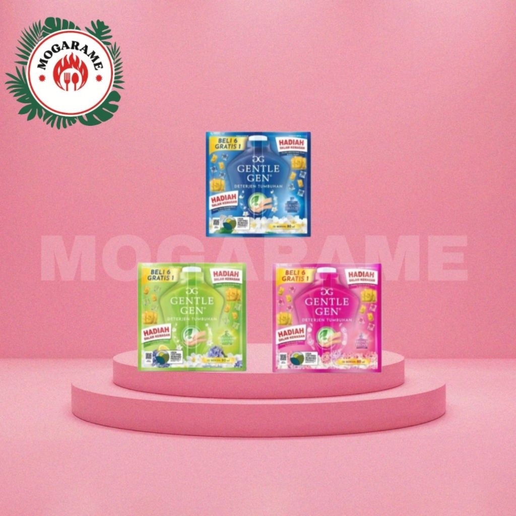 gentle gen cair sachet / gentle gen renceng isi 80ml x 7 sachet) deterjen cair