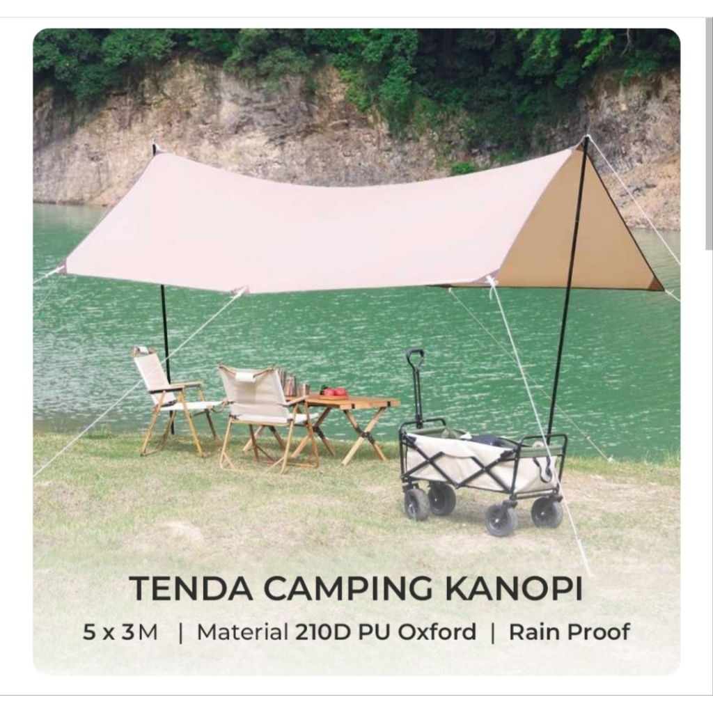 Flysheet tenda camping / kanopi tenda / bivak tenda camping