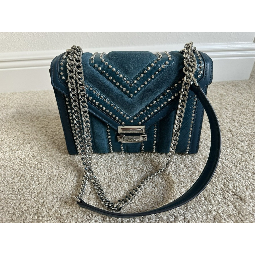 MICHAEL KORS WHITNEY LARGE STUD MIX SUEDE KULIT BUKAN SLOAN SPLIT PAYMENT SHOULDER BAG TAS SELEMPANG