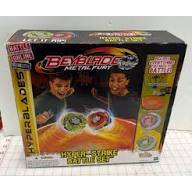 BeyBlade Metal Fury HyperBlades Hyper-Strike Battle Set New Damaged Box