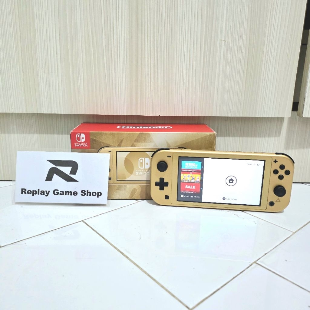 Nintendo Switch Lite Zelda Hyrule Edition OFW Fullset Second