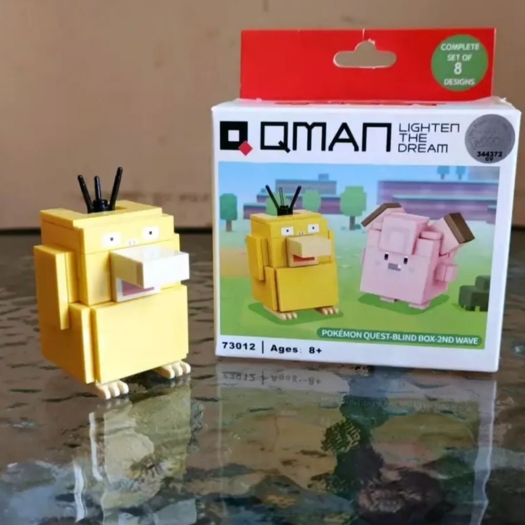 Psyduck - Qman Keepplay - Pokemon Quest Blocks - Season 2 - Pokemon Merchandise