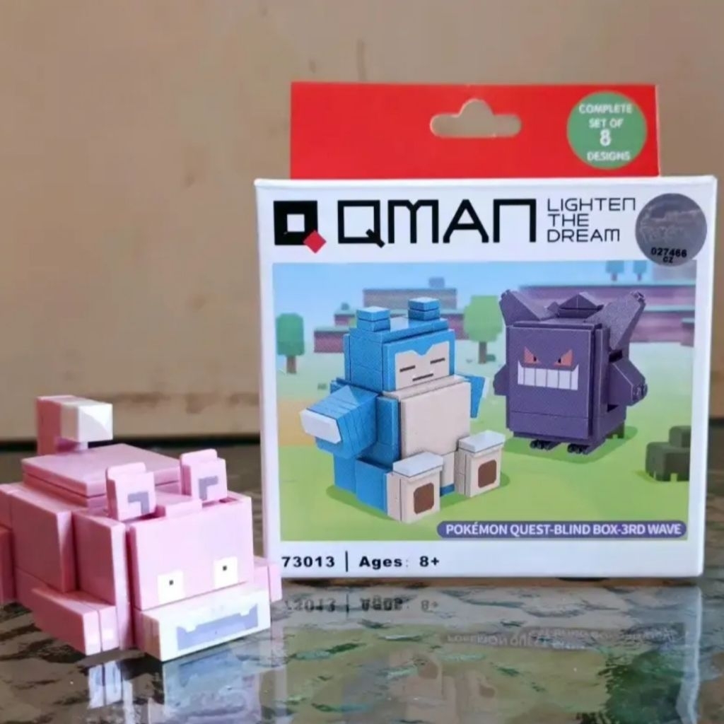 Slowpoke - Qman Keepplay - Pokemon Quest Blocks - Season 3 - Pokemon Merchandise