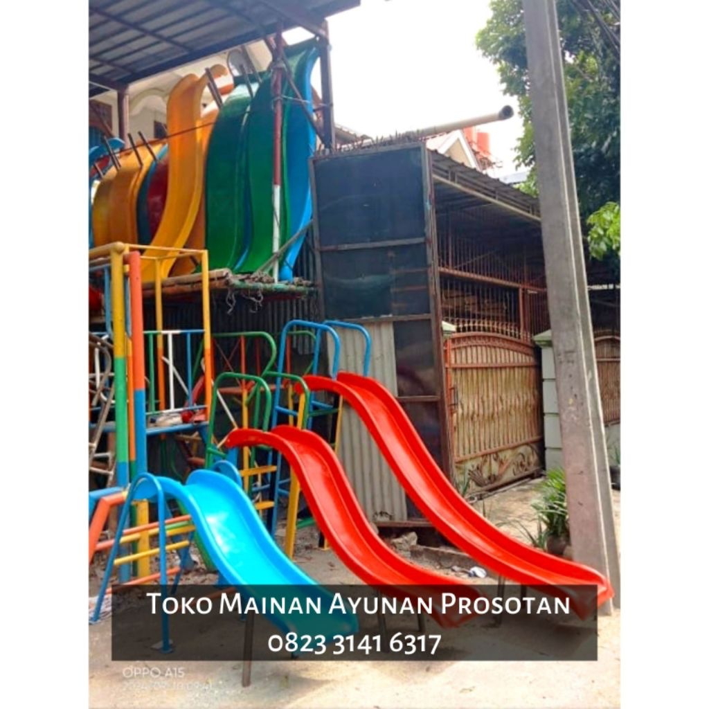 Perosotan - Prosotan - Perosotan Besi Outdoor - Prosotan Besi Outdoor - Perosotan Anak Tk Paud - Pro