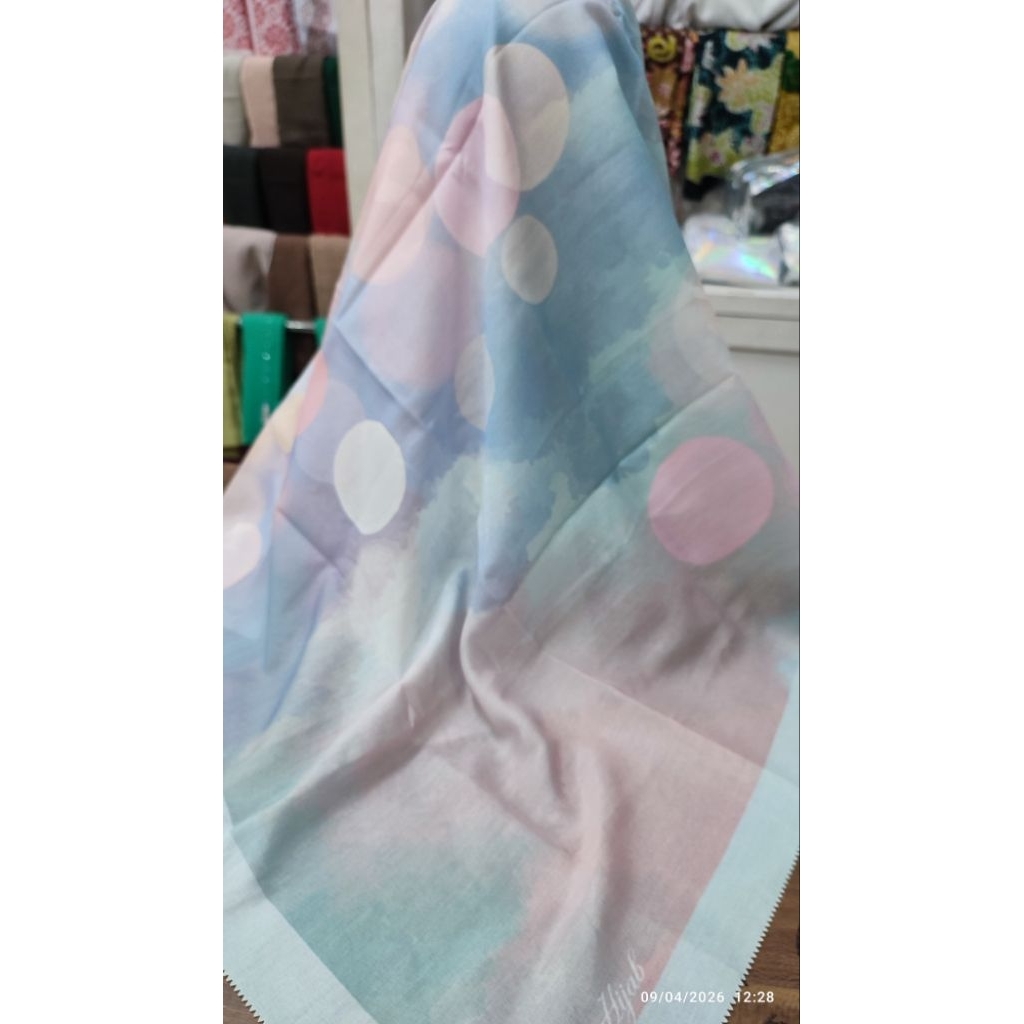 Aisyah | Hijab Segiempat Voal Motif