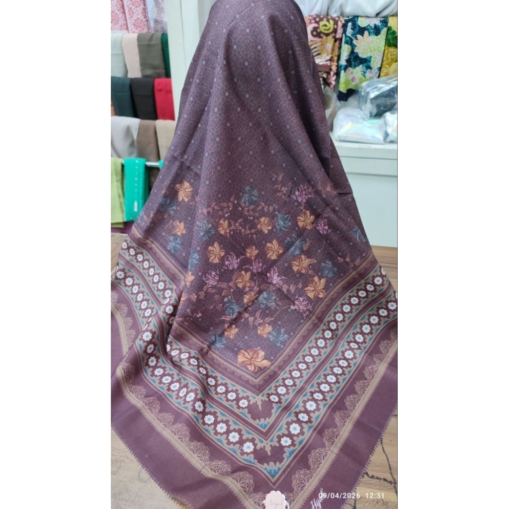 Aisyah | Hijab Segiempat Voal motif
