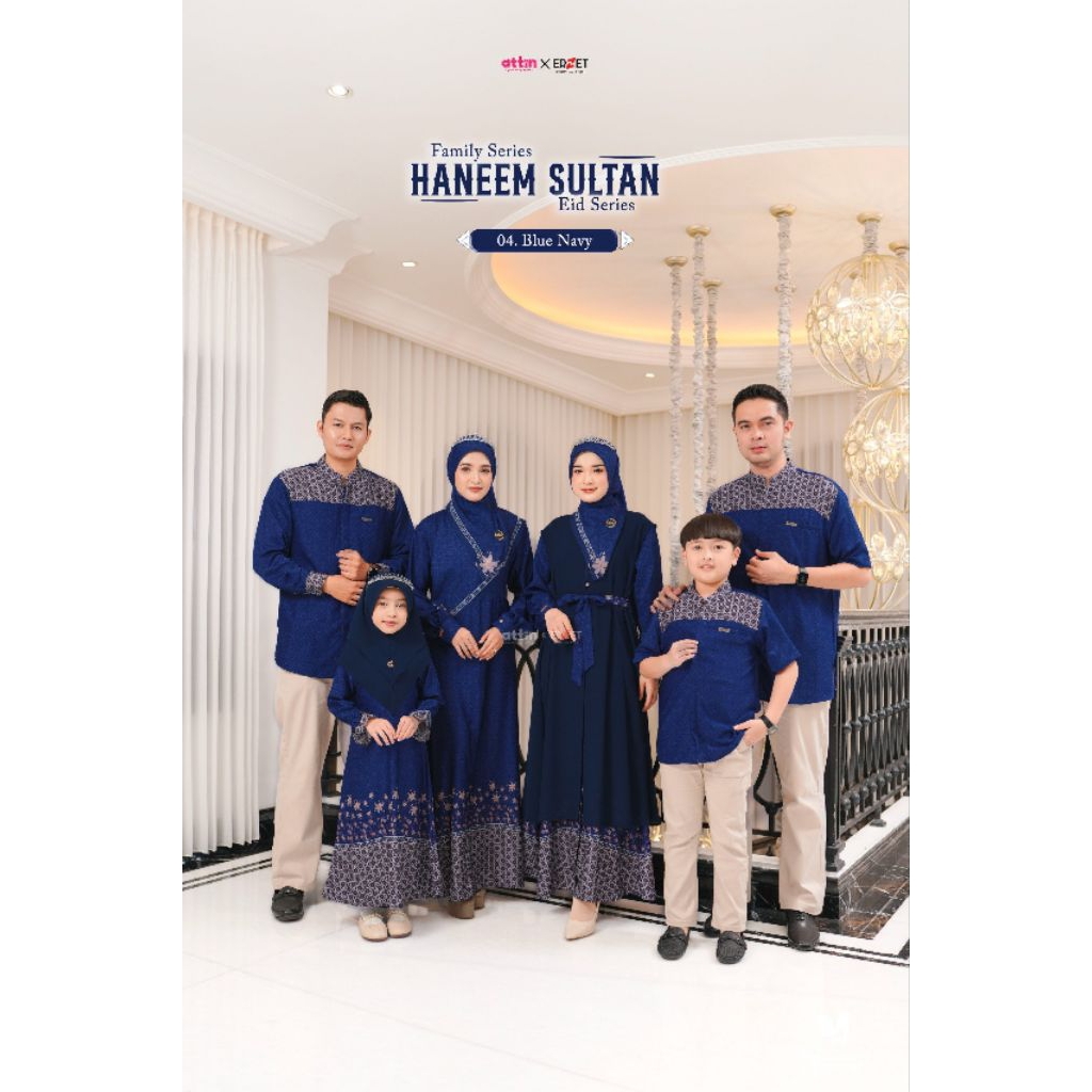04 NAVY BLUE - SARIMBIT HANEEM SULTAN FAMILY SERIES BY ATTIN HIJAB - SARIMBIT ATTIN 2026