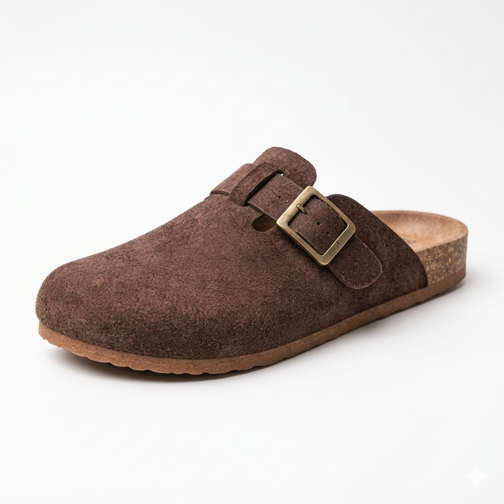 Porto Vintage Billy - Sandal Mules Pria Premium Clogs Suede Casual