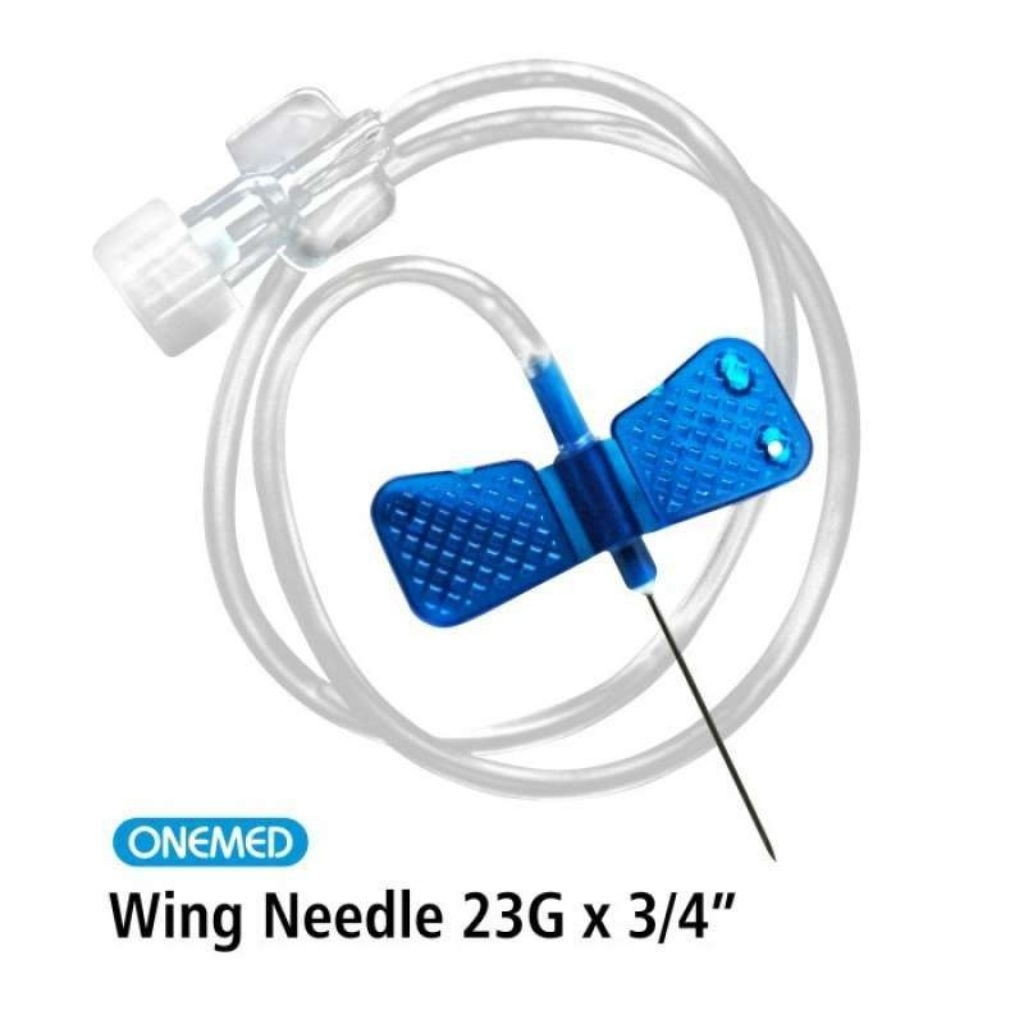 ECER - Wing Needle ONEMED ONEHEALTH 23G, 25G, 27G x 3/4" Per PCS SATUAN