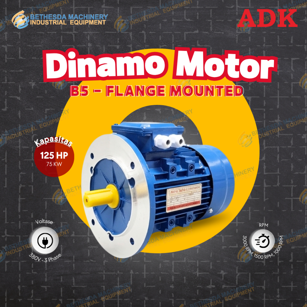 Elektro Motor 125 HP Dinamo Listrik 150hp ADK 380V 175 Hp 3000 RPM