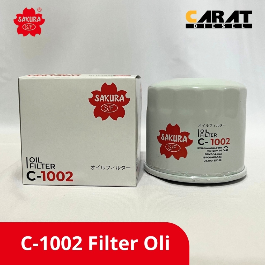 C1002 C-1002 Filter Oli Sakura