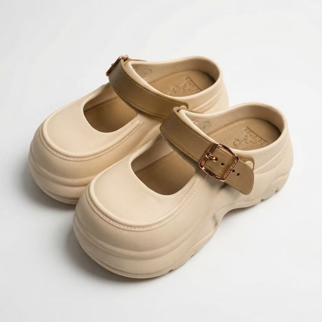 Sepatu Sandal Wanita BELLE Gesper Ringan Empuk Nyaman