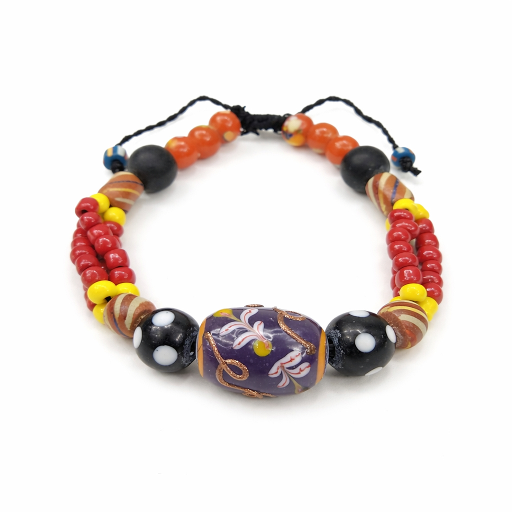 Gelang Manik Manik Kalimantan Gelang Etnik Oleh Oleh Kalimantan Model Batu Lukis