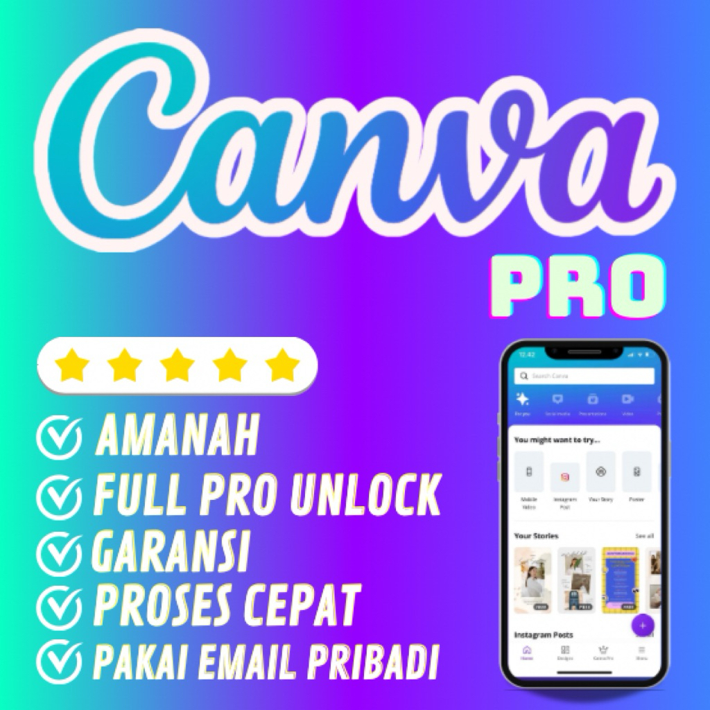 50.000++ Template Canva | Canva Pro 1 Bulan & LIFETIME