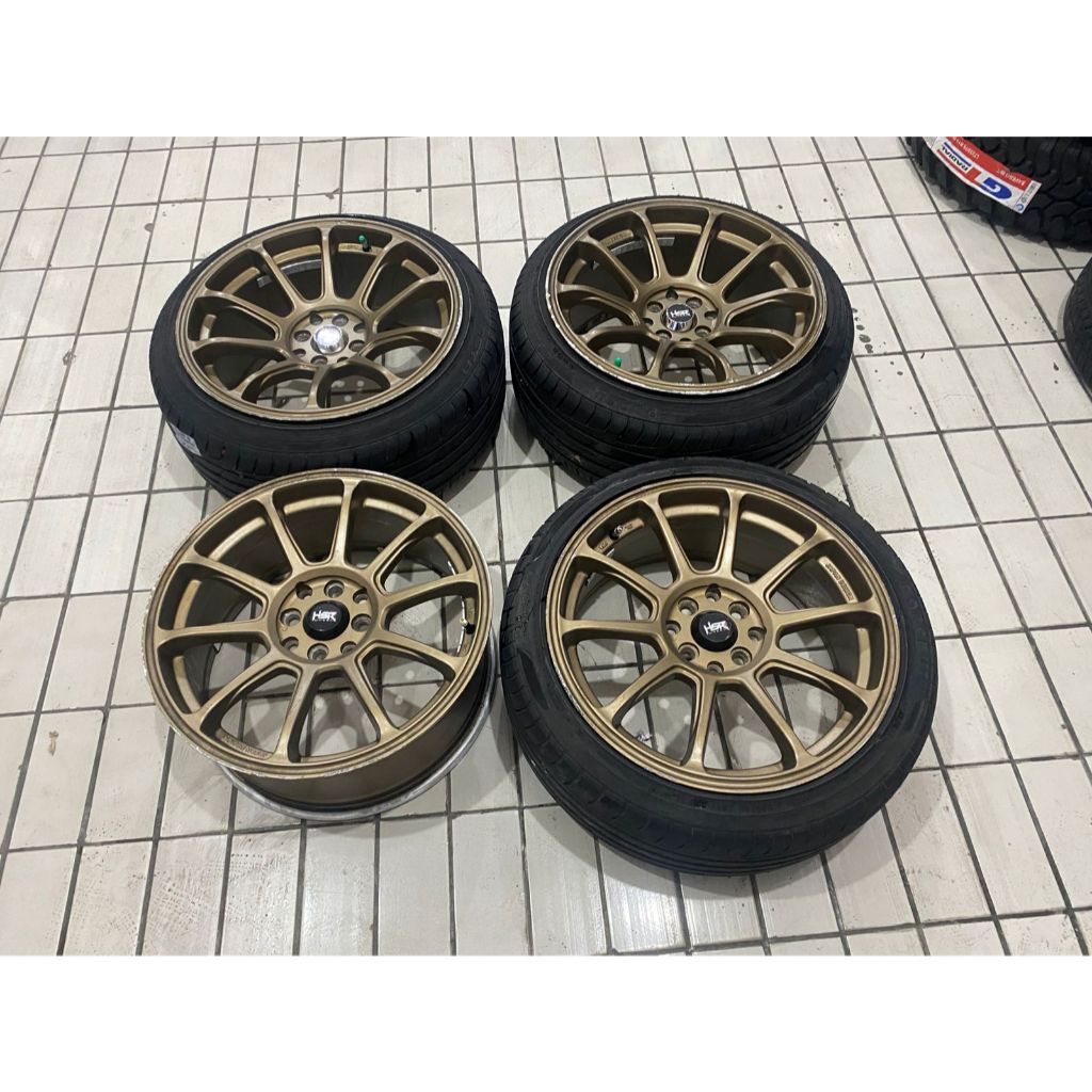 Velg mobil Bekas HSR ZICO R17 4X100 4X114+BAN 205 45 RING 17 AVANZA XENIA BRIO KIJANG CITY JAZZ DLL