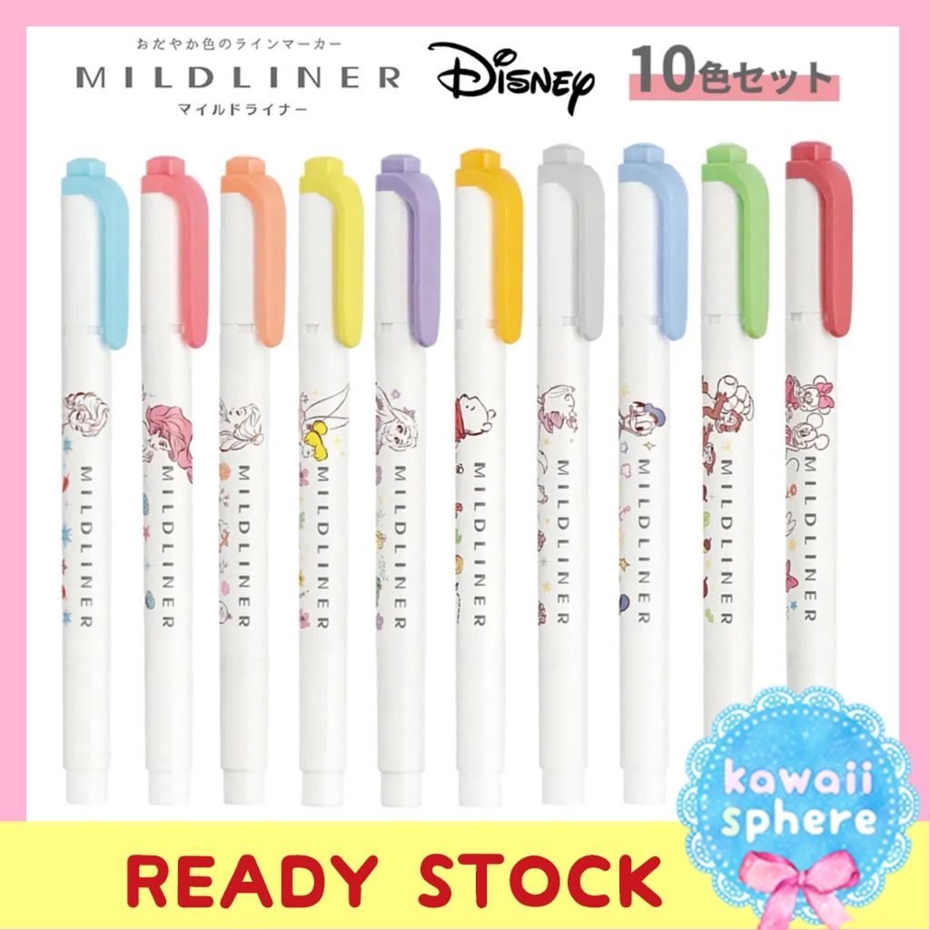 Zebra Mildliner Limited Edition Disney | Mild Liner Highlighter | Ready Stock Handcarry Jepang