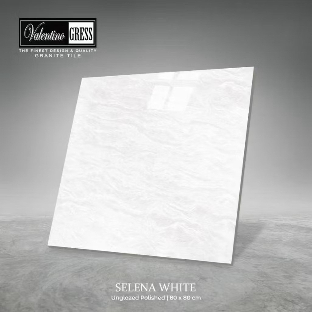 Granit 80x80 Valentino Gress Selena White | Unglazed Polished